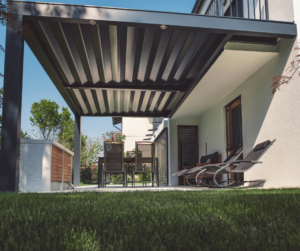 steel pergola